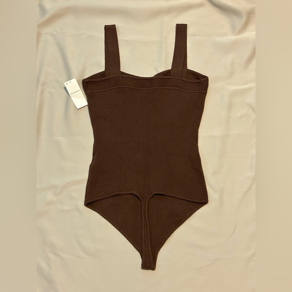 NWT Abercrombie and Fitch Ribbed Sweater Sweetheart Bodysuit - XL - Picture 5 of 12